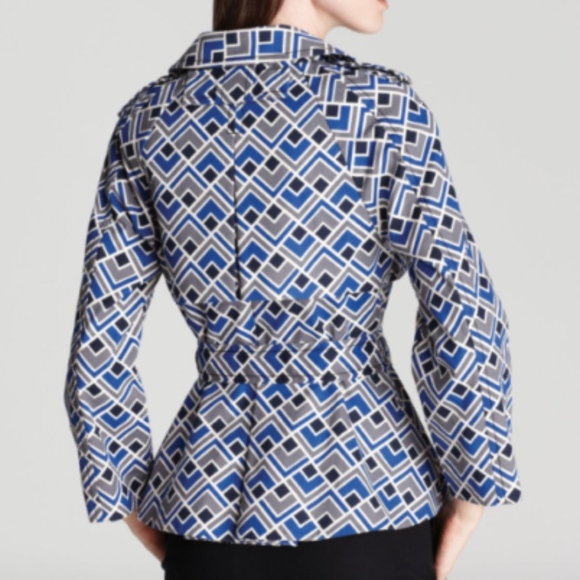 NWT $578 Kate Spade New York Lettie Printed Cotton Trench in size 0! - Picture 5 of 8